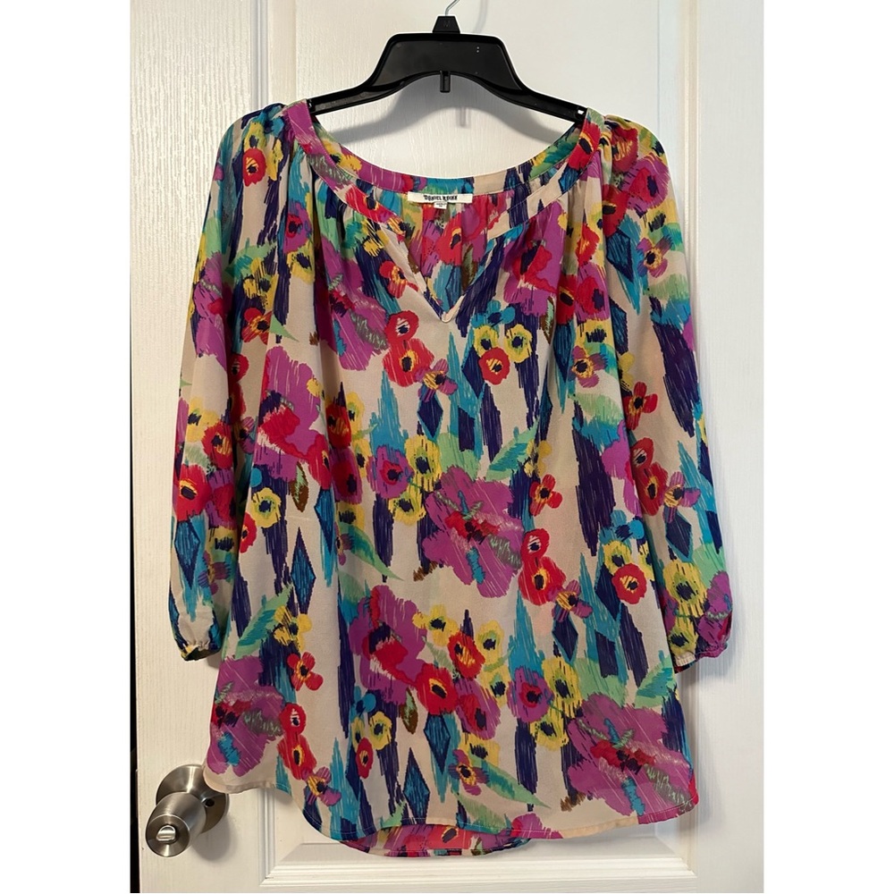 Daniel Rainn Colorful Floral Blouse
